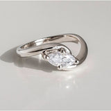 Vintage ezüst gyűrű cirkóniával