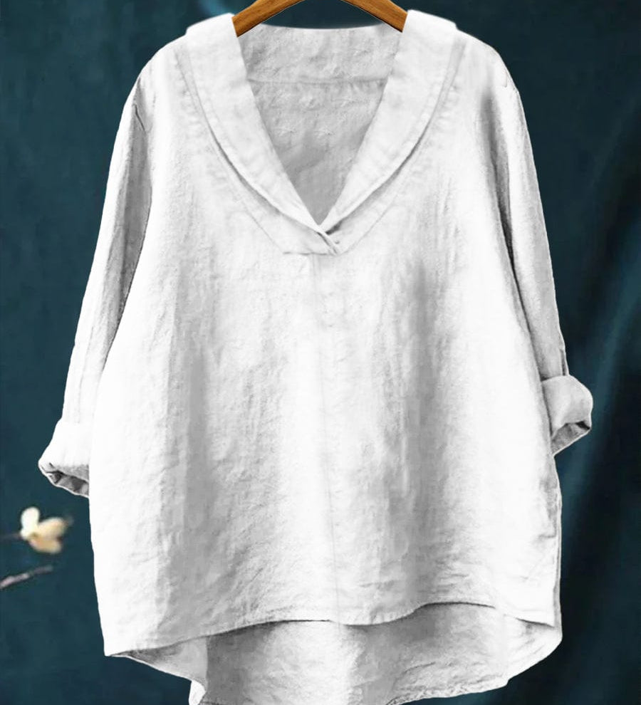 Andrea - Vidám Lenvászon Blúz