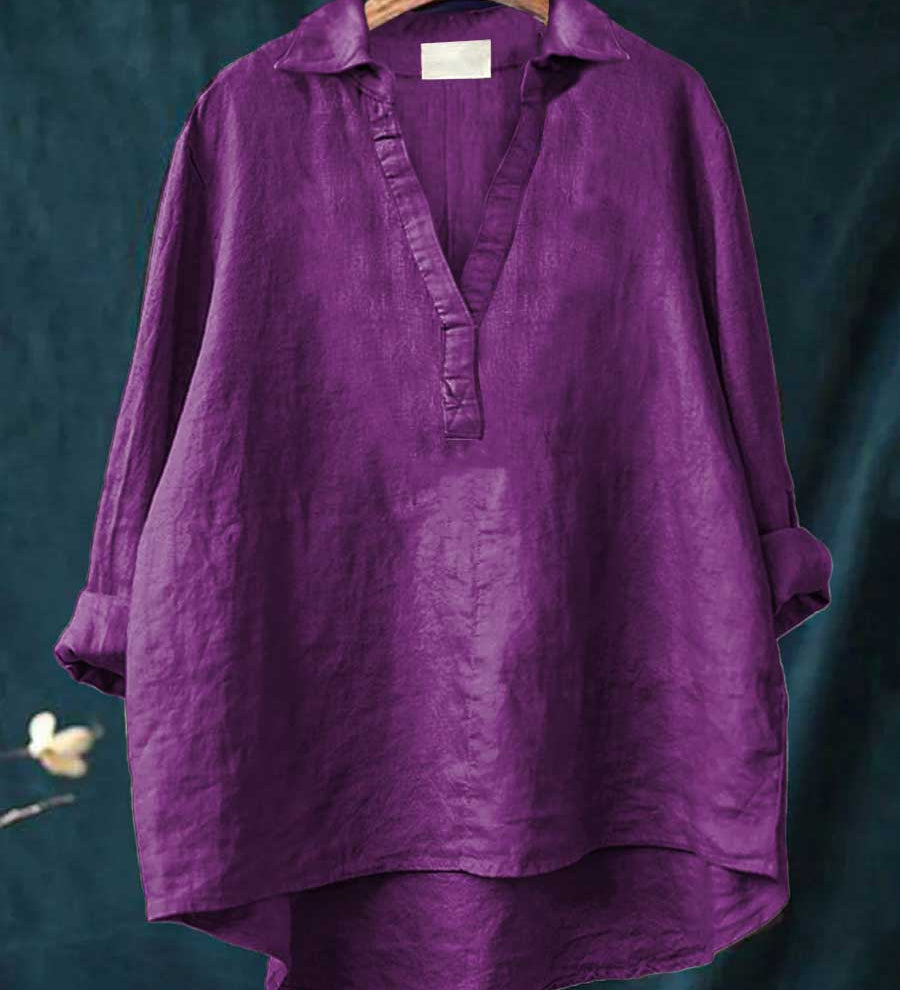 Ilona - Vidám Lenvászon Blúz