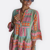 Mária - Réteges Boho Ruha Laza Vágással
