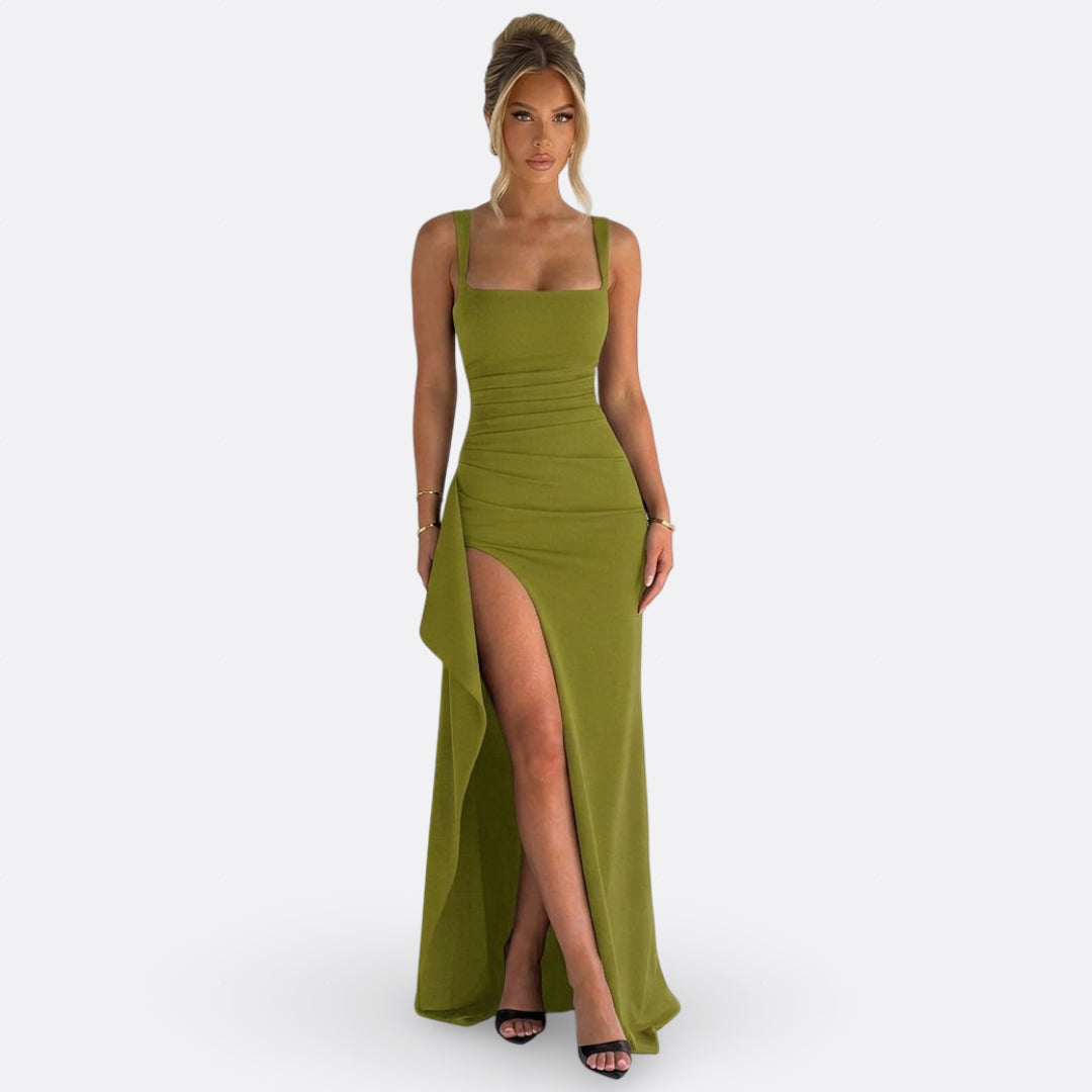Mónika - Elegáns maxi formális ruha nyitott háttal