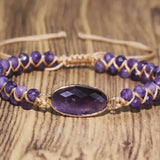 Elegáns Ametiszt Karkötő