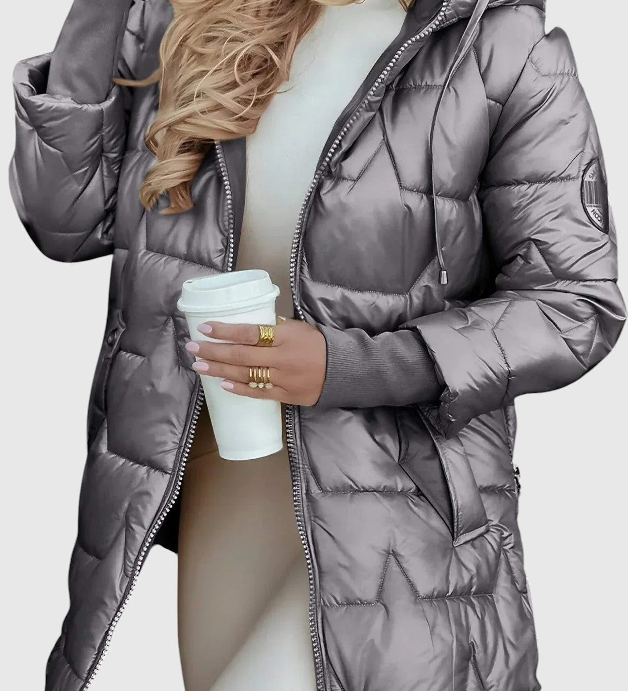 Nolven – Elegáns női kabát kapucnival