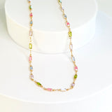 Isabella Nyaklánc CZ Színes Kövekkel