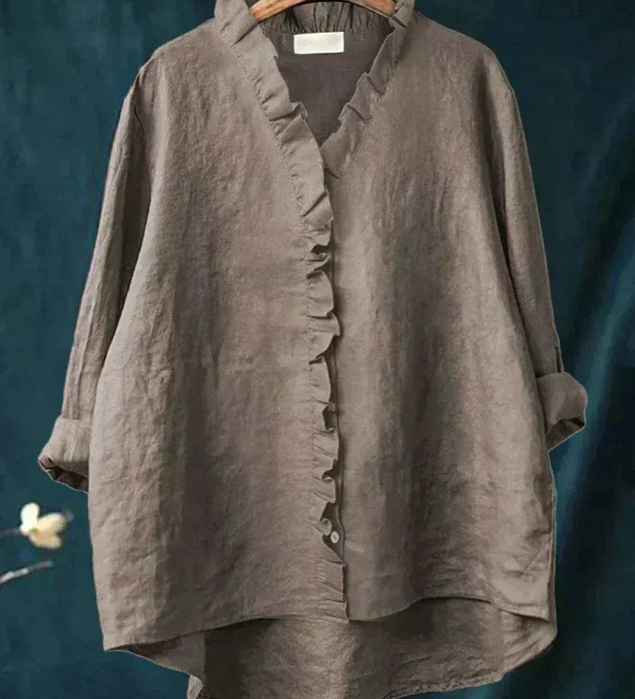 Mária - Vidám Lenvászon Blúz