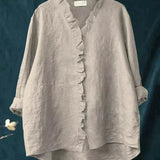 Mária - Vidám Lenvászon Blúz