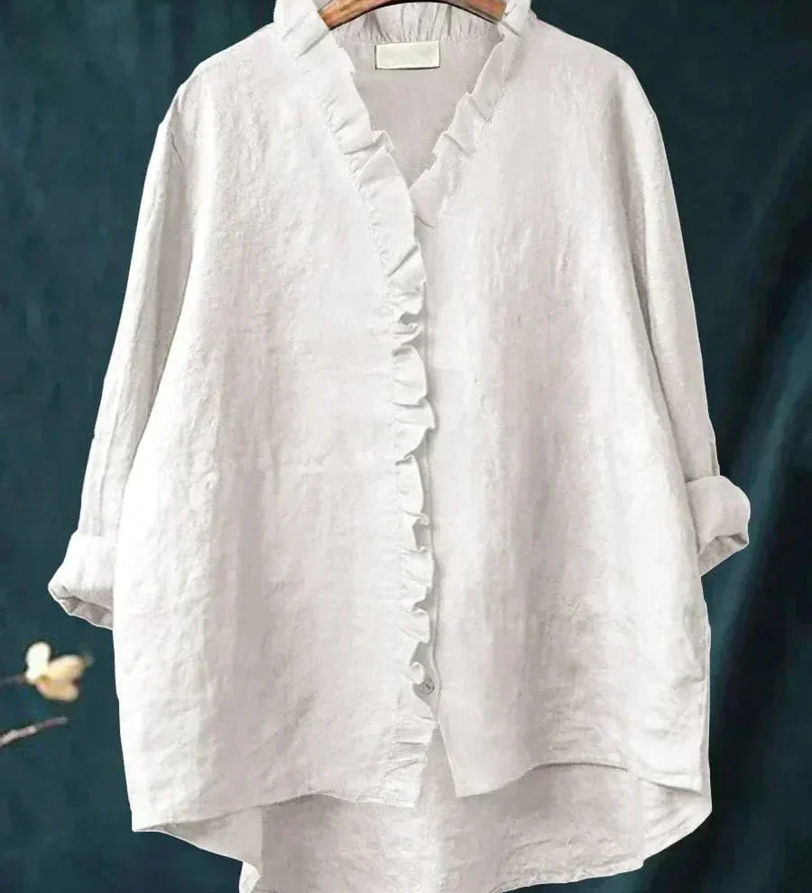 Mária - Vidám Lenvászon Blúz