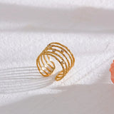 Arany SpAnel széles, csillogó karkötőgyűrű