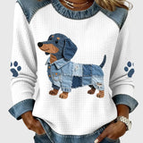 Nuria - Elbűvölő tacskó patchwork farmerrel